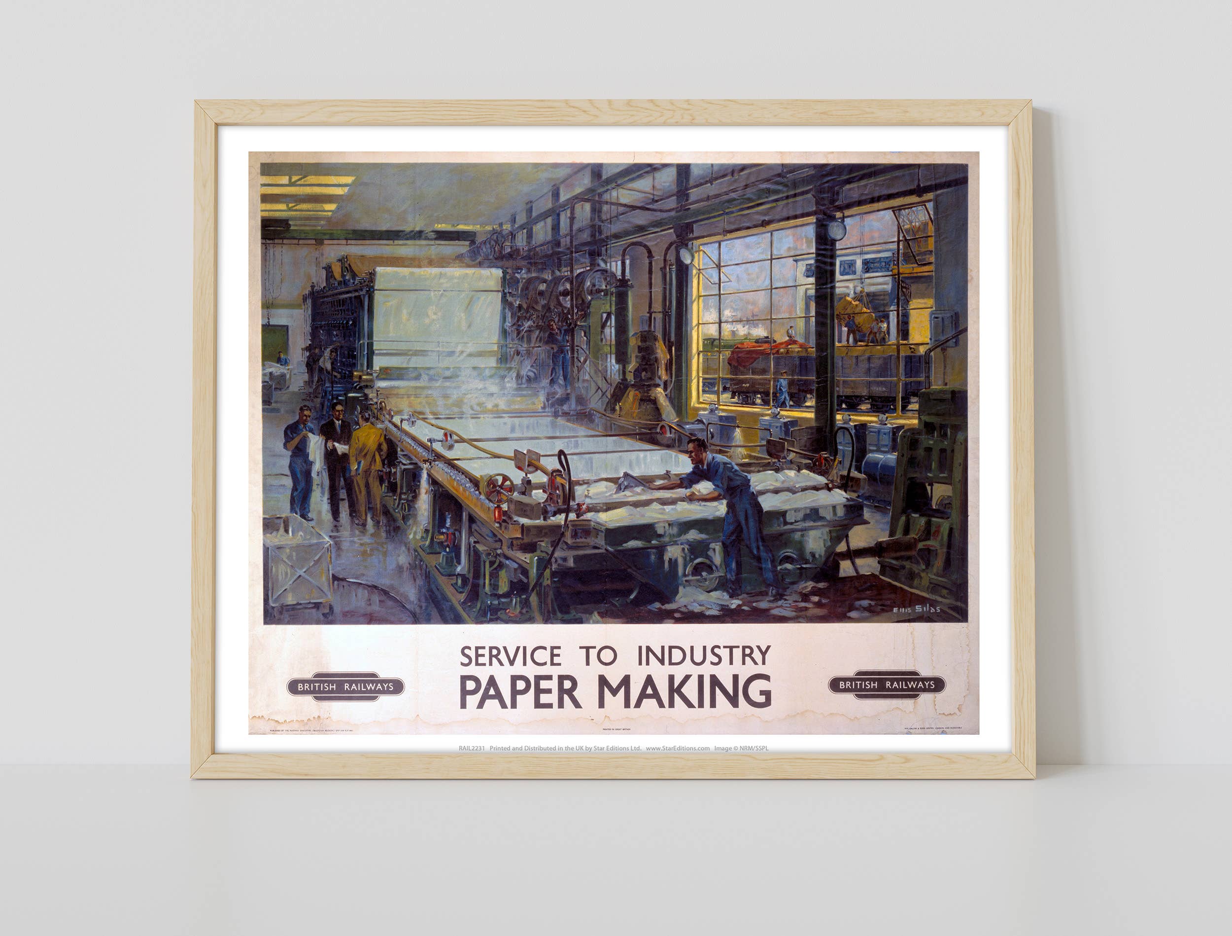 Star Editions – wholesale Art print – Service To Industry - Paper Making - Premium Art Print1