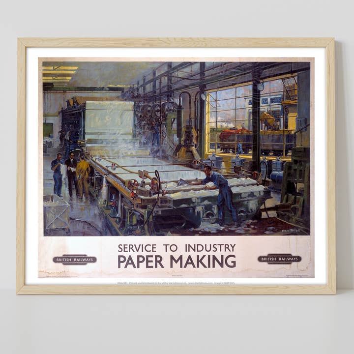 Star Editions – wholesale Art print – Service To Industry - Paper Making - Premium Art Print1