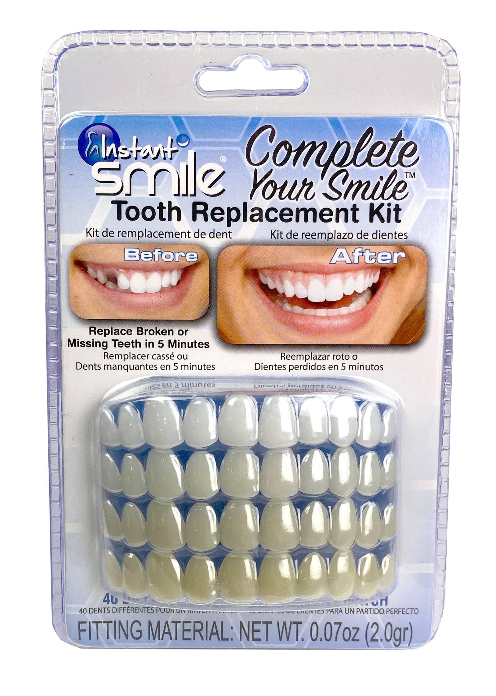 Billy Bob Products - Wholesale Oral Care Set - Instant Smile Tooth Replacement Kits - 3 options!1