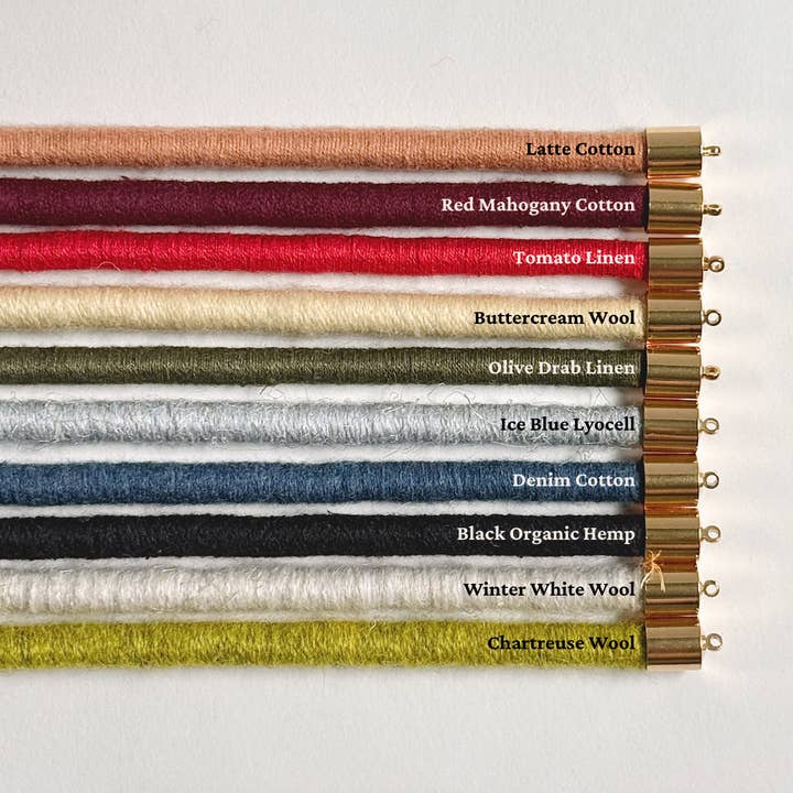 SASHA – wholesale Woven necklace – Shoelace Square Knot Bolo5