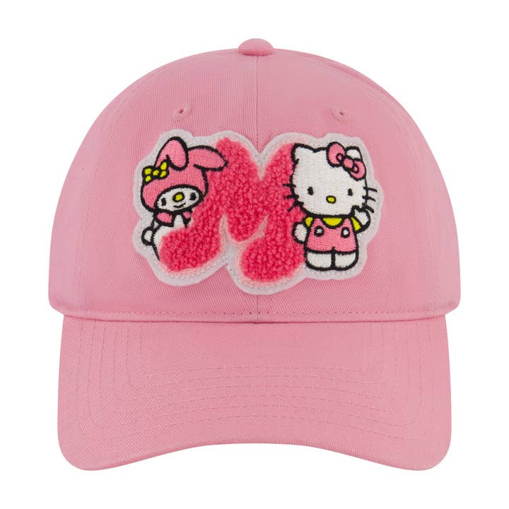 My Melody “M” Chenille Patch Dad Cap – Hello Kitty & Friends for wholesale by Concept One