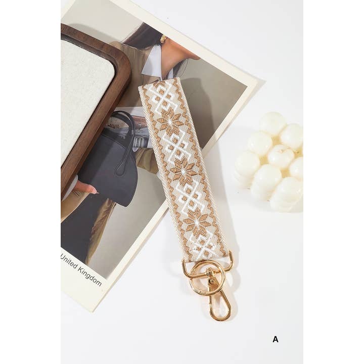 Vanilla Monkey - Wholesale Keychain - Unisex - Jacquard Weave Wristlet Keychains