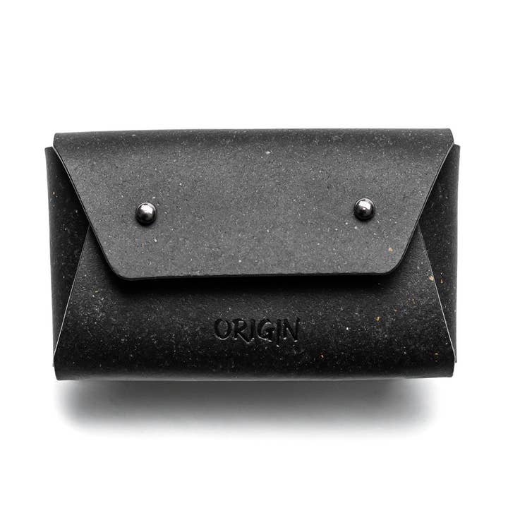 COIN PURSE/ BUSINESS CARD CASE - RECYCLED LEATHER for wholesale by Maison Origin