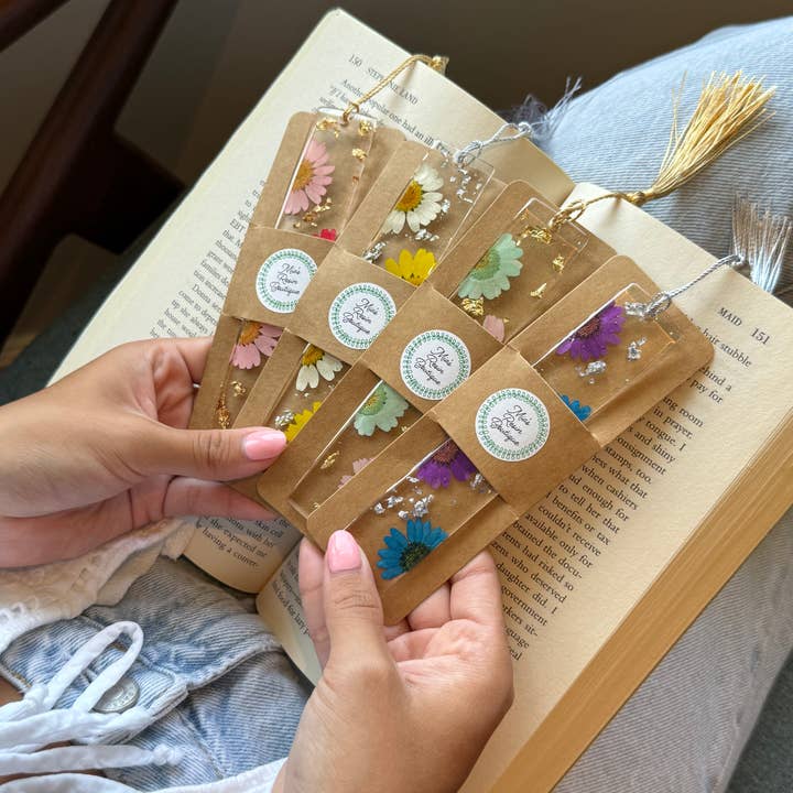 Mia’s Resin Boutique - Wholesale Bookmark - Floral Bookmarks 5.5" - Resin Bookmarks - Page Marker 8