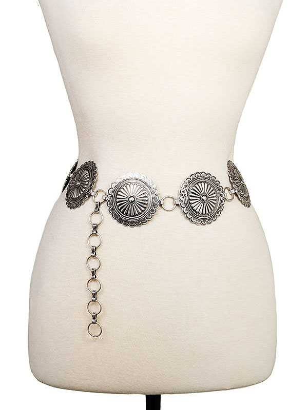 CEINTURE À MAILLONS RONDS GRAVÉS AU TRAIT 197990SM pour la vente par anbfashion