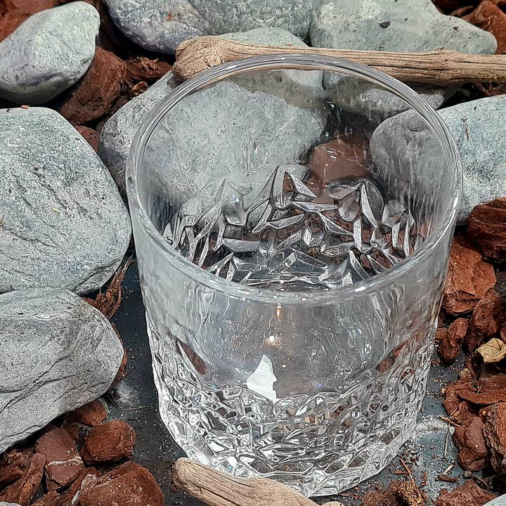 Sostraw & SmartThings - Wholesale Cocktail/Liquor Glass - Japanese Glass - Gift Box + Granite Ice Cubes + Coaster |3296