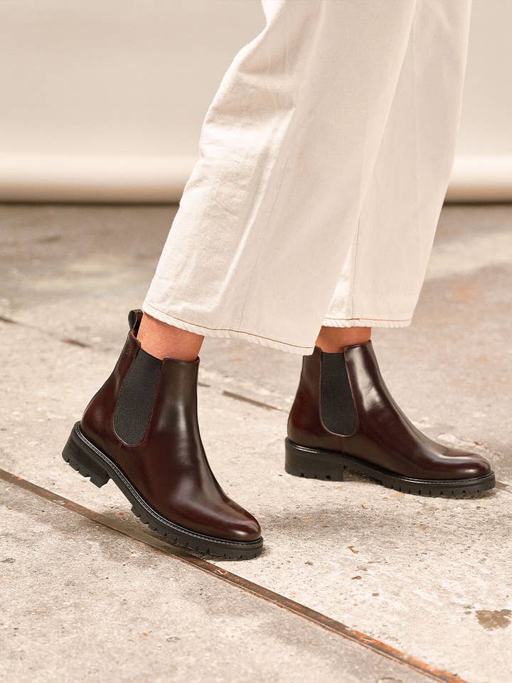 Botas Chelsea Commando Joy - Burgundy para venta al por mayor de Pied de Biche