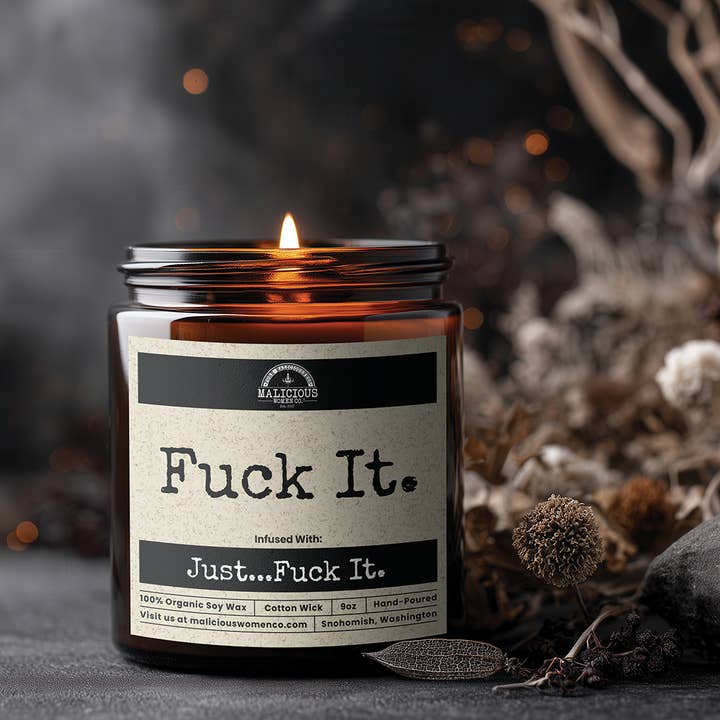 The F-Bomb 24 Candle Collection for wholesale by Malicious Women Candle Co