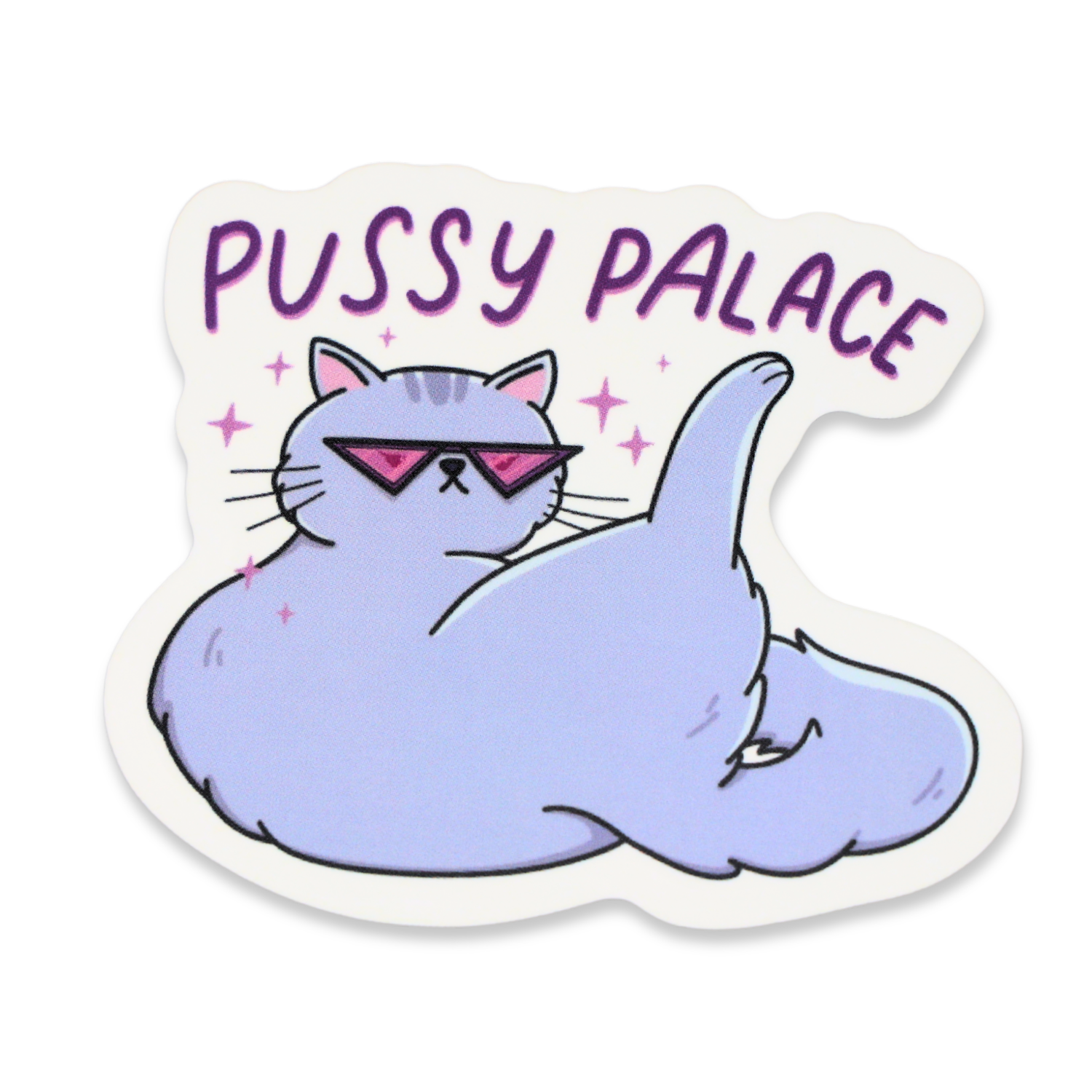 Sleazy Greetings – Adesivo por atacado – Autocolante Divertido de Vinil Pussy Palace0