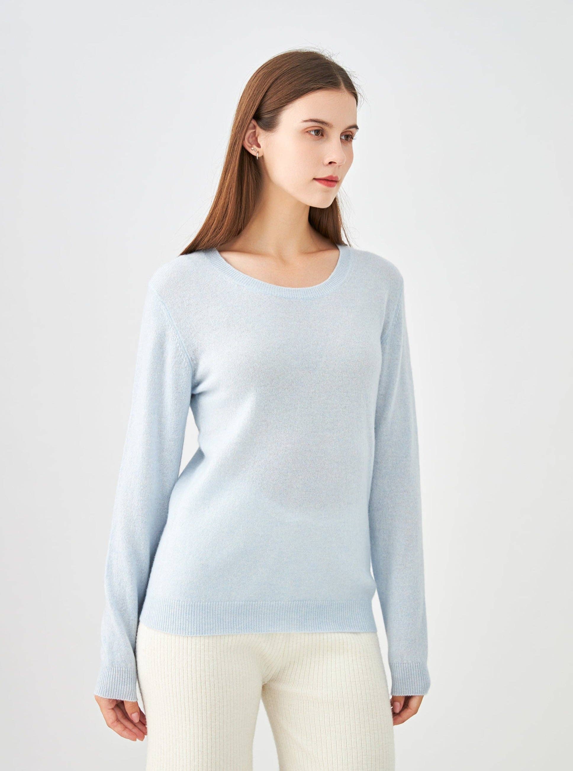 jw.atelier - Wholesale Knit Sweater - Women's - 100% cashmere crew neck sweater9