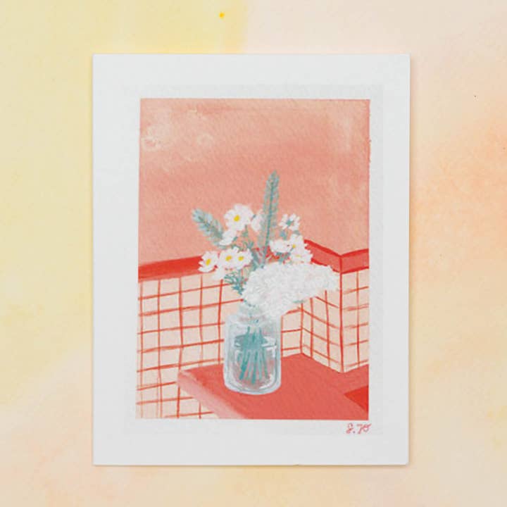 Cat Step Still Life Card and Stationery Set for wholesale by Jo Studio