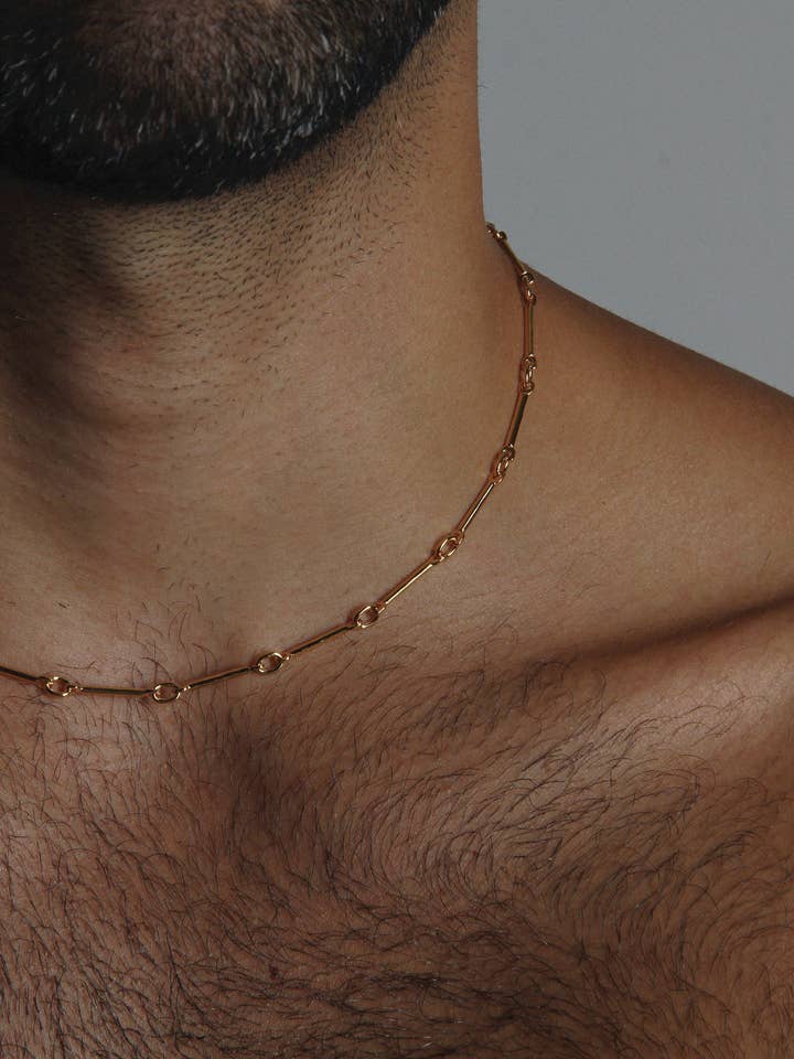 ”1" -kedjan, guld Vermeil för wholesale av Sentient Jewelry