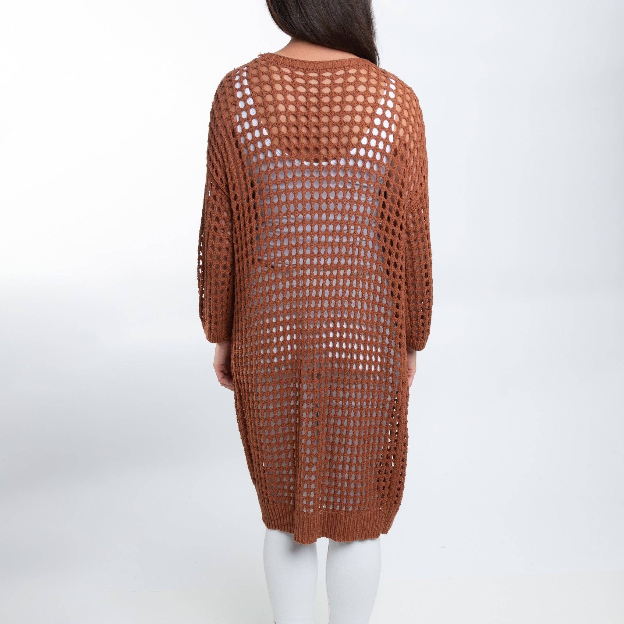 Howard's – Großhandel Strickjacke – Damen – Damenbekleidung in großen Größen Häkel-Cardigan Enya Langarm10