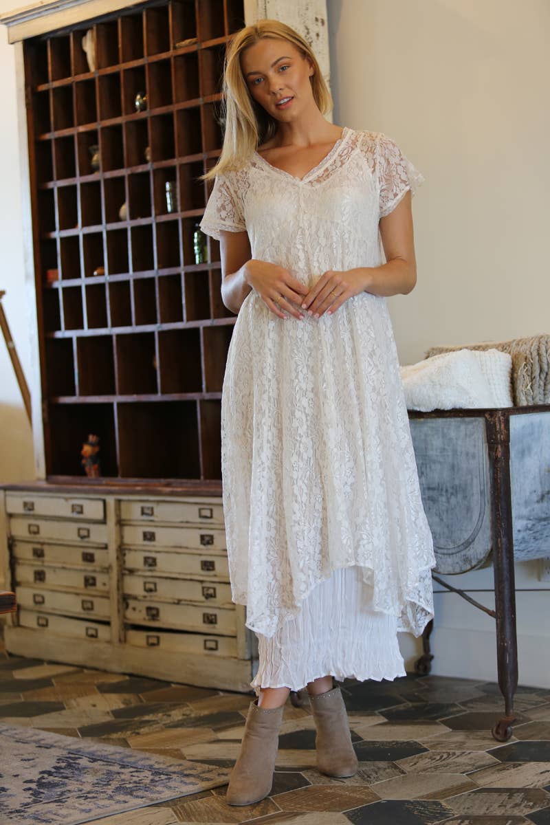 Nostalgia - Wholesale Dress - Women's - E1N47-ASIS LACE DRESS4