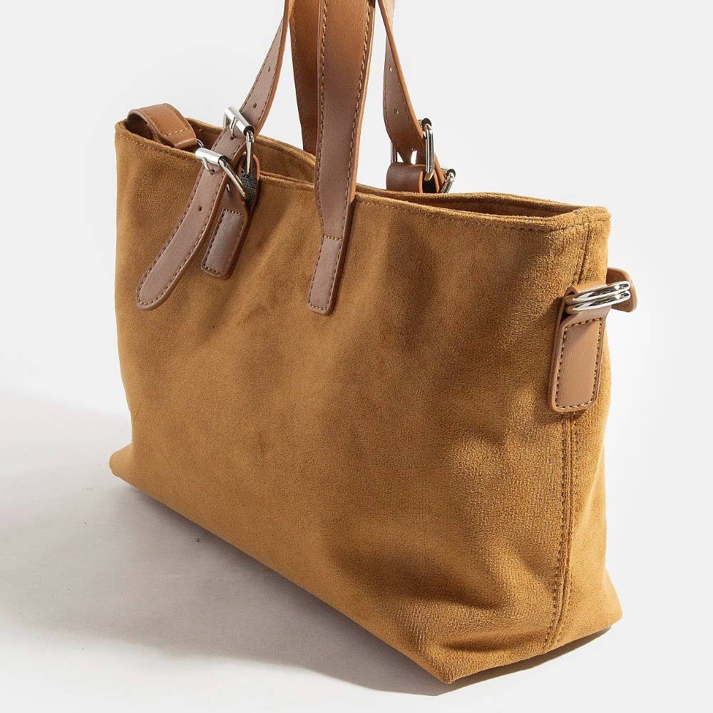 Collections by Fame Accessories - Vente Sac à bandoulière – femme - Sac cabas avec détails de sangle à boucle en cuir3