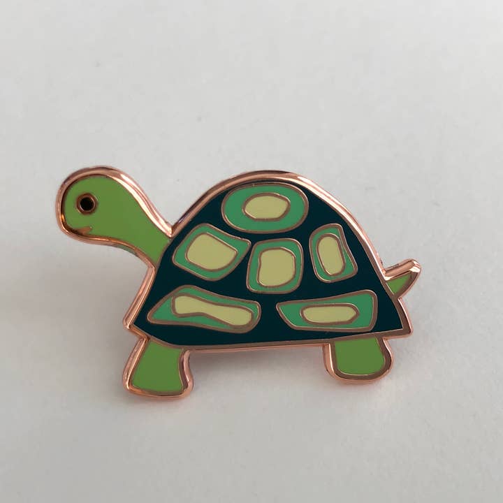 Tortoise Enamel Pin for wholesale by Chameleon & Co