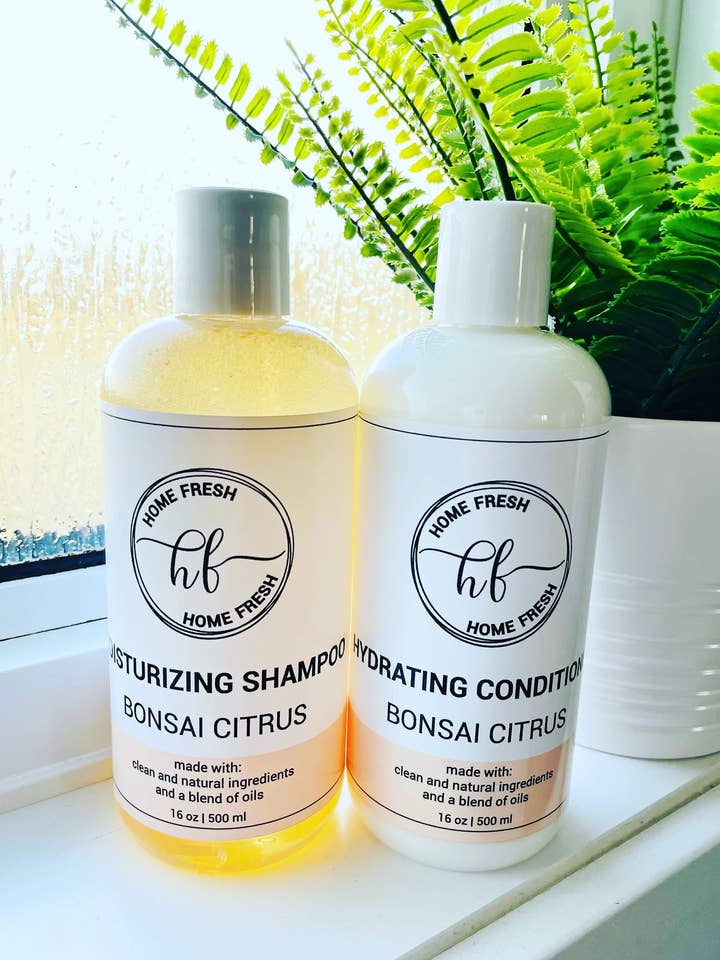 Shampooing et revitalisant Bonsai Citrus pour la vente par Home Fresh DV