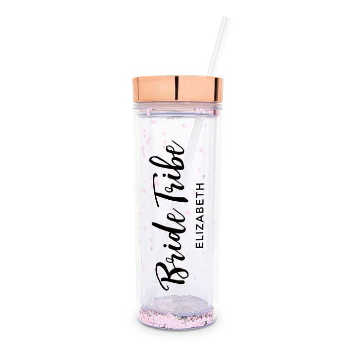 Weddingstar Inc. – wholesale Insulated mug/tumbler – 17 oz. Insulated Plastic Drink Tumbler - Bride Tribe18