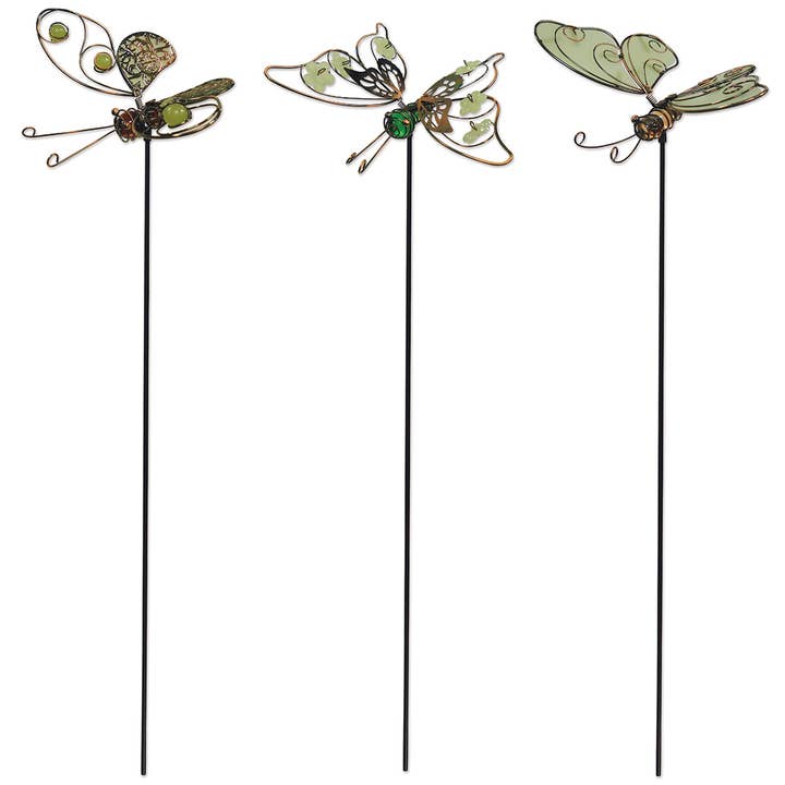 Sunset Vista Designs - Wholesale Garden/Lawn Stake - Butterfly Glow in the Dark Picks - 3 Asst1