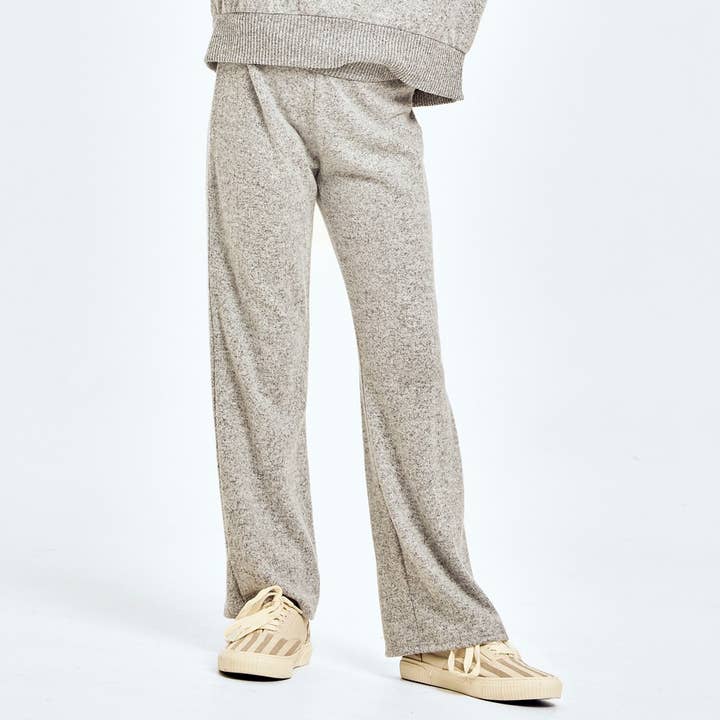 Pantaloni da salotto a gamba larga in maglia spazzolata per la vendita all'ingrosso da parte di Good Girl