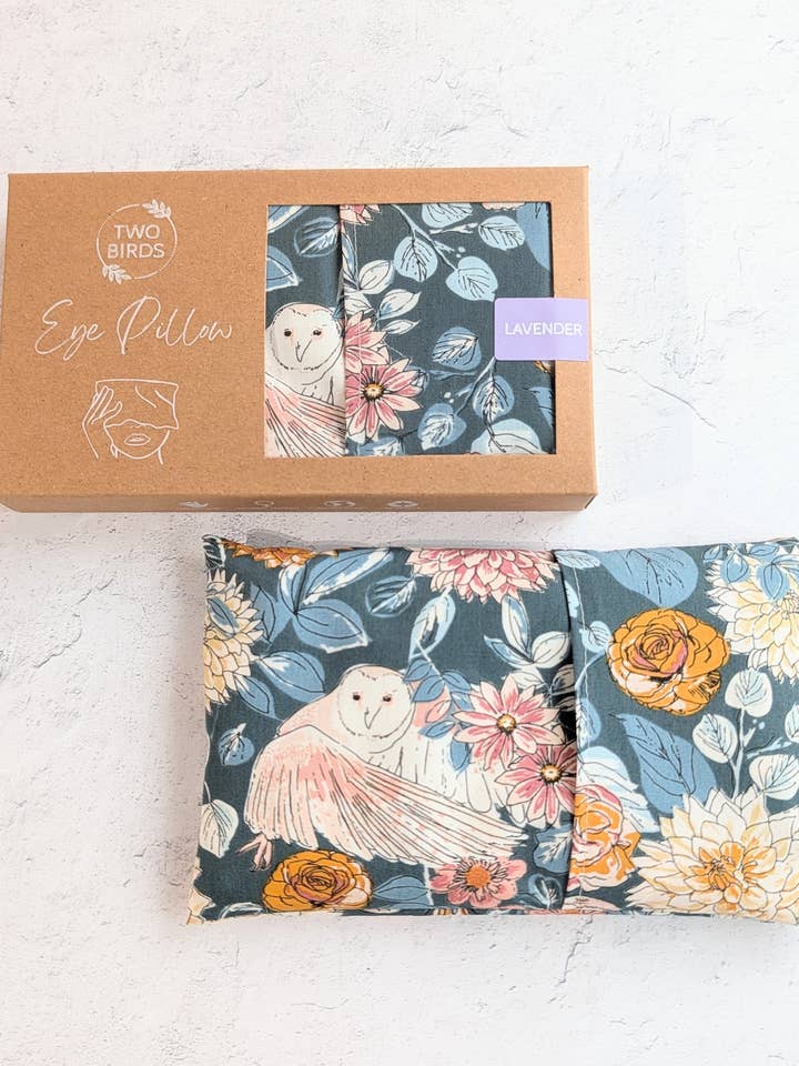 Weighted Aromatherapy Eye Pillow - Owl Fairytale for wholesale by Two Birds Eco Shop