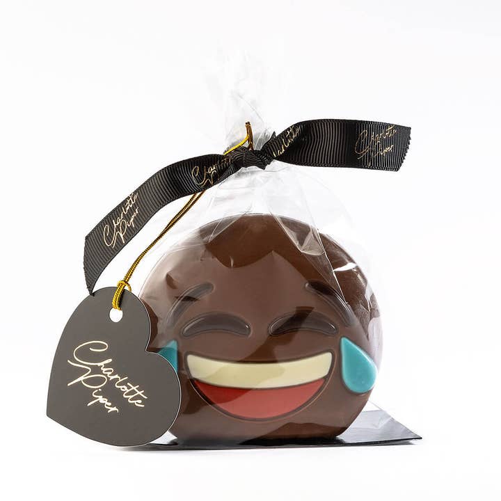 Crying Laugh 50g Chocolate Emoji(12) for wholesale by Charlotte Piper