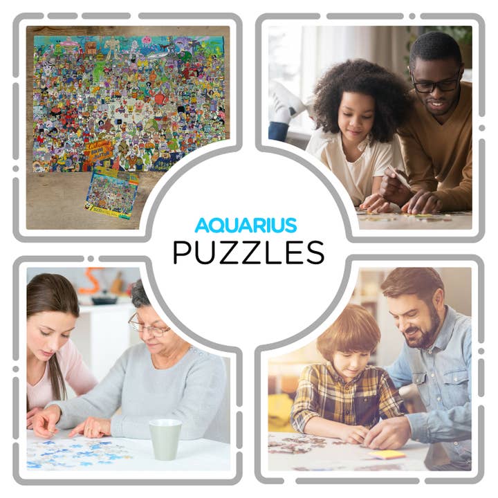 AQUARIUS, GAMAGO, ICUP, & ROCK SAWS by NMR Brands - Wholesale Puzzle - Adult - SpongeBob SquarePants 3000 Piece Jigsaw Puzzle