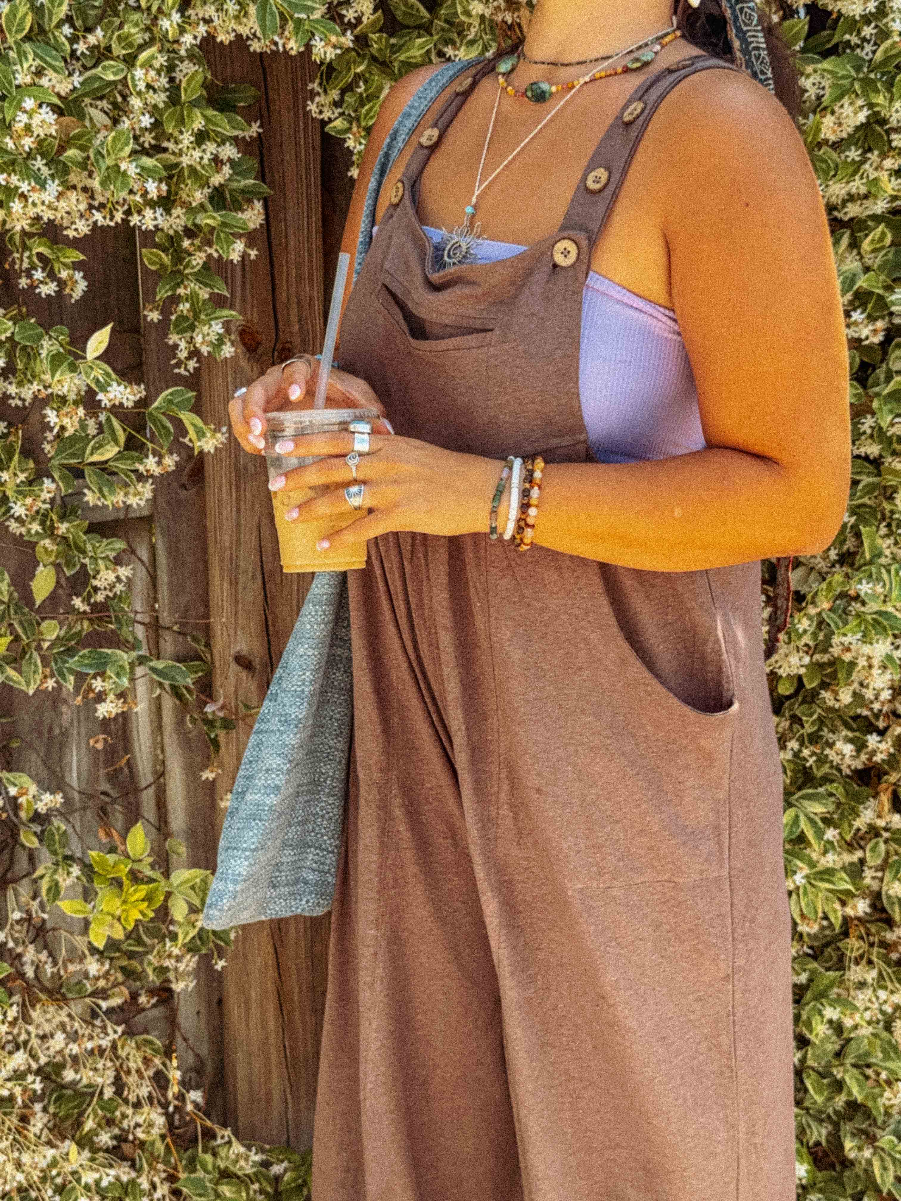 Gardenbelle Shop - Vendita all'ingrosso Salopette - Unisex - Salopette in CANAPA Organica Fibra Naturale Regolabile Boho Tuta13