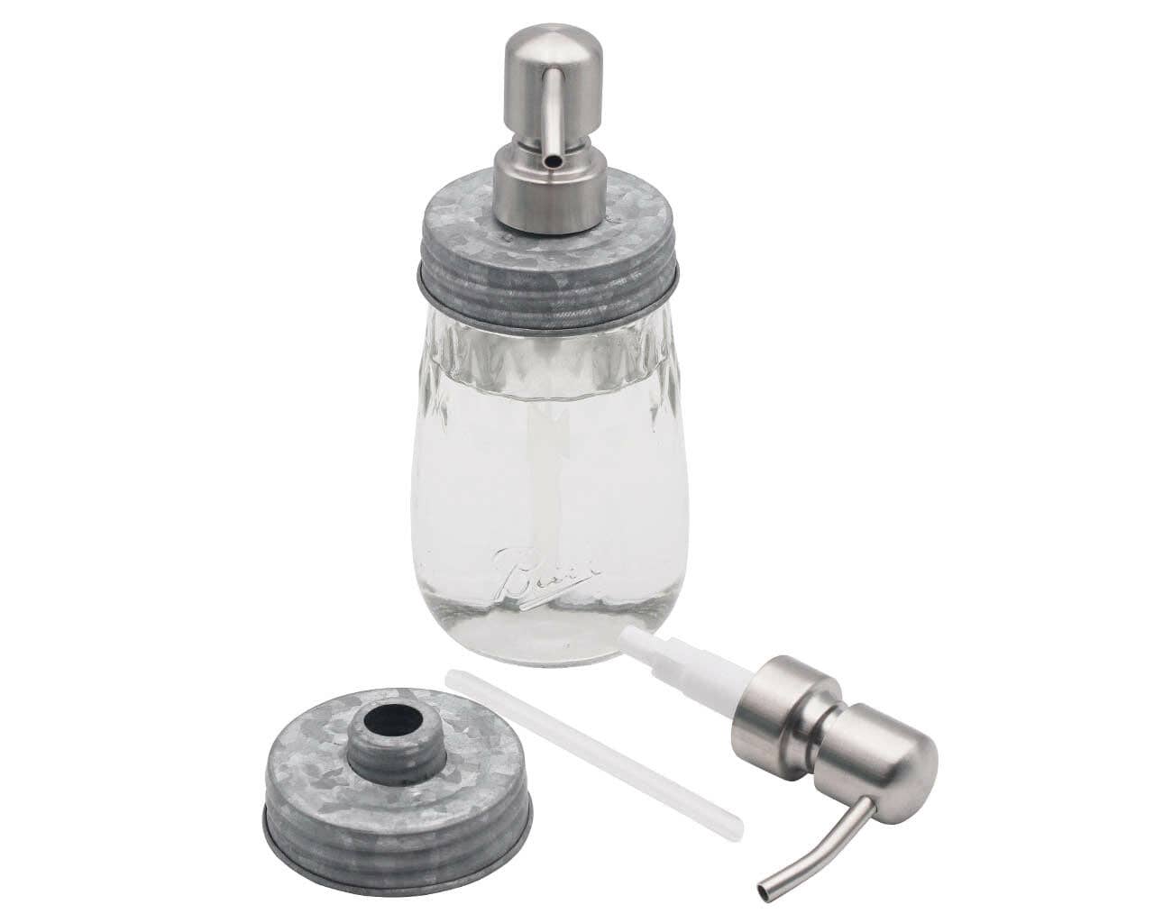 Mason Jar Lifestyle - Wholesale Soap Dispenser - Satin / Brushed Finish Soap Pump Dispensers for Mason Jars3