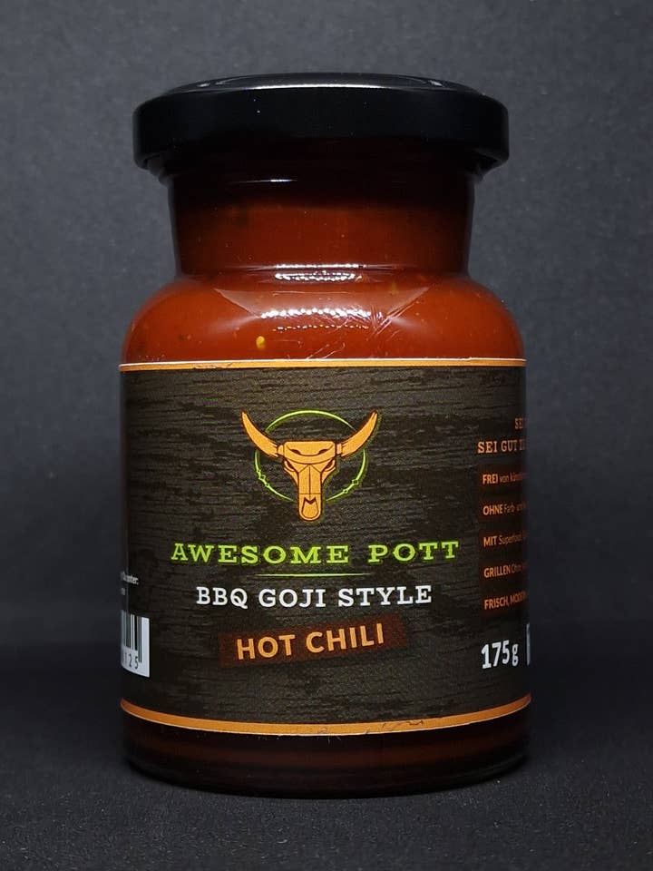 BBQ Goji Style//Peperoncino piccante 175 g per la vendita all'ingrosso da parte di Awesome Pott