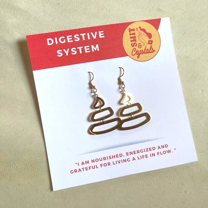 Brincos de cocô por atacado de Shit & Crystals