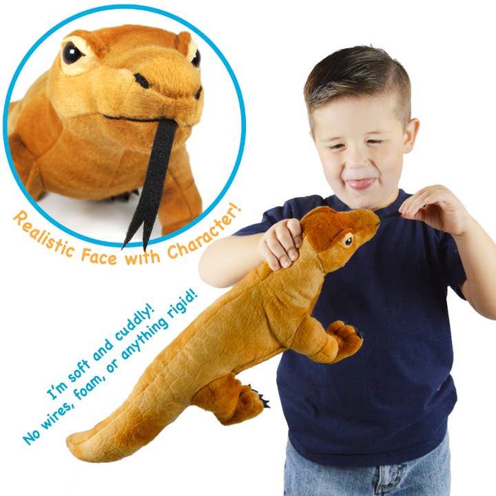 VIAHART Toy Co. - Wholesale Stuffed/Plush Toy - Kids & Baby - Kusumo The Komodo Dragon | 17 Inch Stuffed Animal Plush