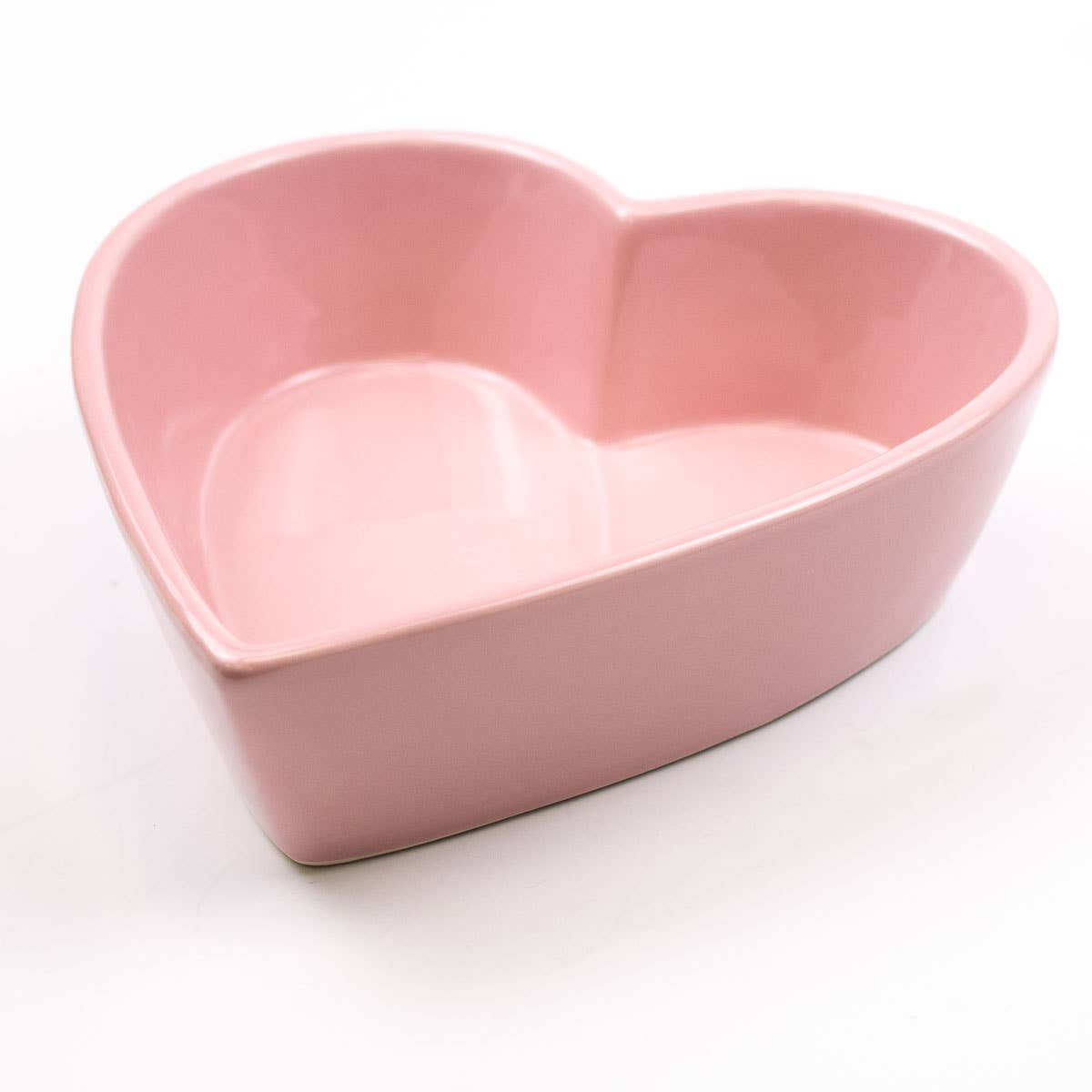Wholesale Heart Shaped Tidbit Dish Pink 8x7x2.25 for your store Faire