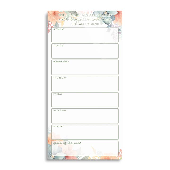 Christmas Holiday Gift, Menu, Floral, Mom, Kitchen, Reuse for wholesale by LIFEtrack/Clairmont & Co