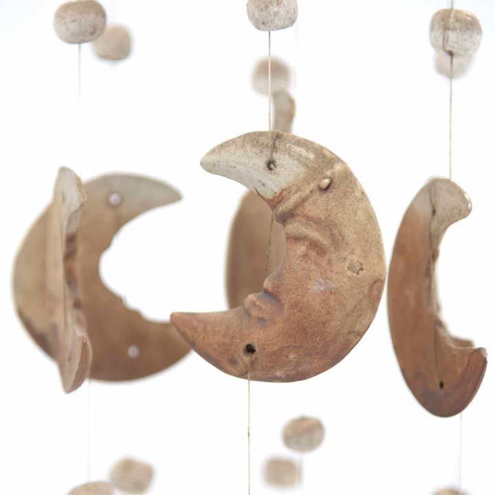 Siesta – wholesale Wind chime – Moon and Star Ceramic Windchime4