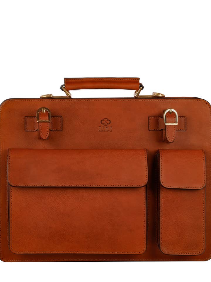Leather Large Satchel Bag Briefcase - The Prophet for wholesale by Time Resistance