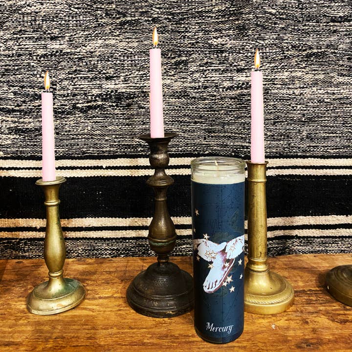 Snakes for Hair – wholesale Votive candle – "Mercury" Soy Ritual Candle1