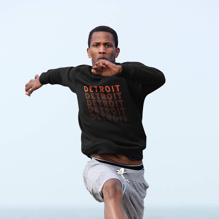 Detroit Fade Unissexo Crewneck por atacado de inspire
