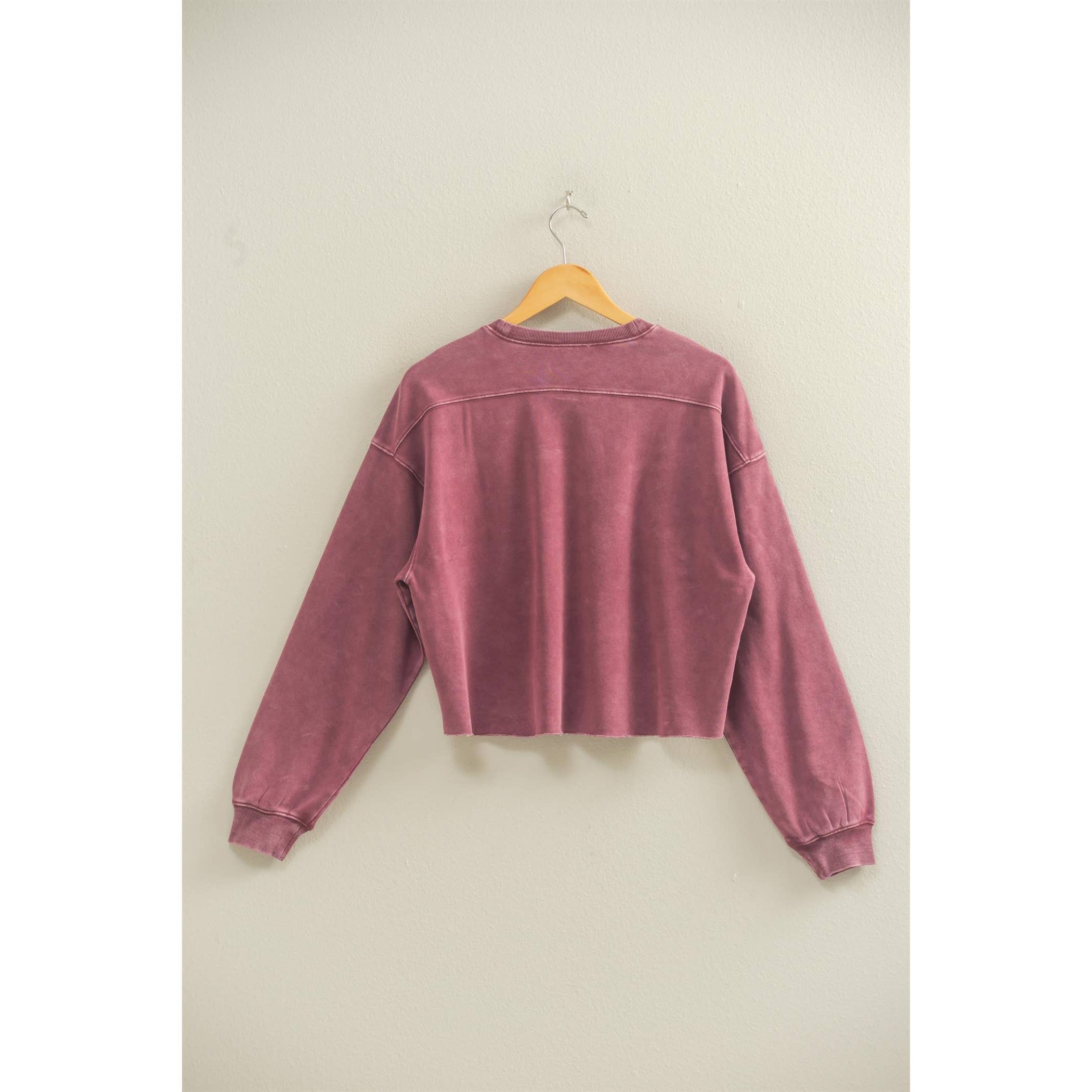 HYFVE - Wholesale Sweatshirt - Women's - Cropped Crewneck Sweatshirt With Oversized Sleeves33