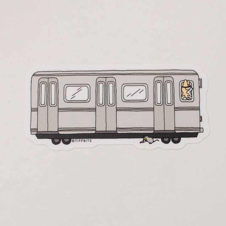 NYC Subway Sticker, Pizza Rat for wholesale by Tiffbits