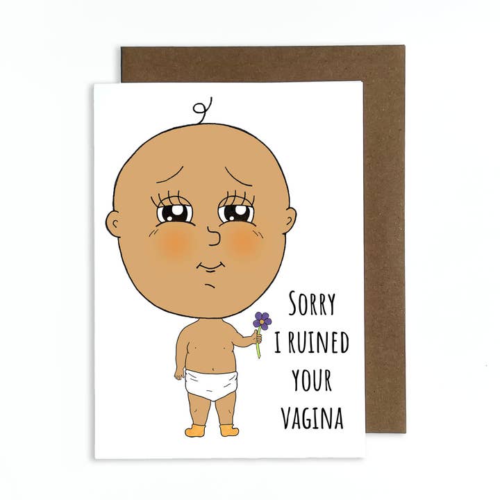 Big Head Baby Wenskaart voor wholesale door Cole-Yoni Inc.