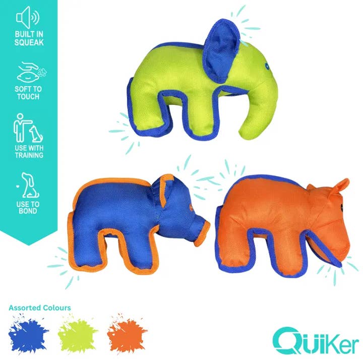 Giocattoli per cani a forma di animali Oxford Chunky - Confezione da 6 Inner per la vendita all'ingrosso da parte di Quiker Pet Products