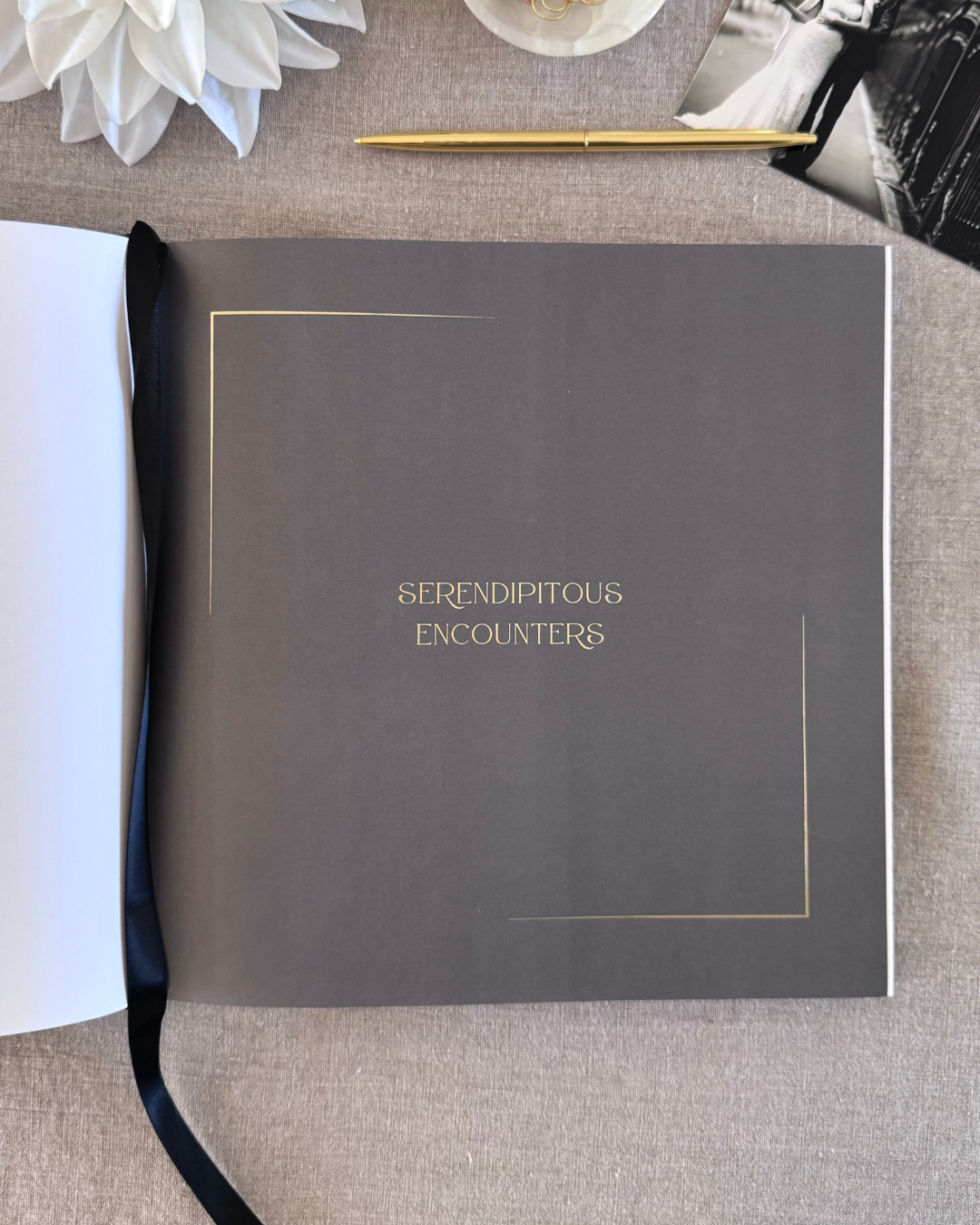 Premium Ivory Leather "Two Hearts - A Love Story" Couples Journal for wholesale on Faire6