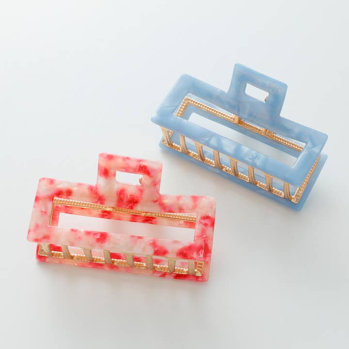 Assortito Isla Boardwalk | Fermaglio in metallo a forma di rettangolo cavo medio in vendita all'ingrosso su Faire2