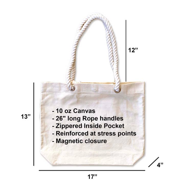 Sockprints - Wholesale Beach Bag - Custom Beach Tote Bag with Rope Handles  Personalized