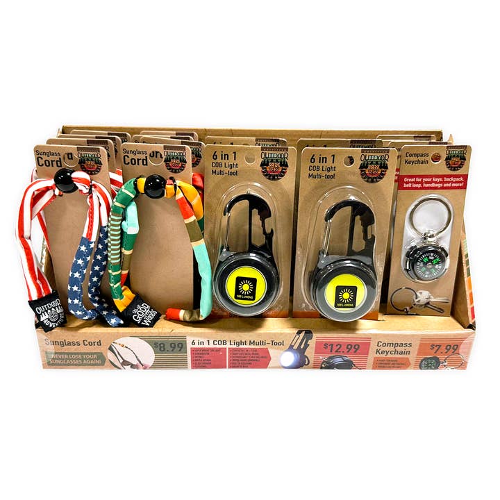 Novelty Brands - Wholesale Retailer Display - Accessories - Outdoor Adventures Accessories Assortment 56PC Floor Display4