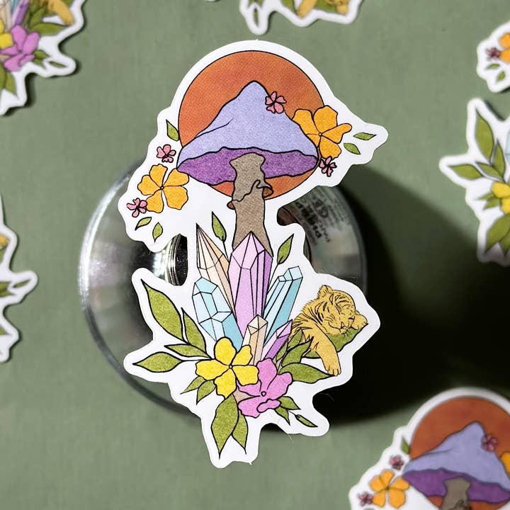 Vinylaufkleber mit Pilzen für den Großhandel von Desi design and chai