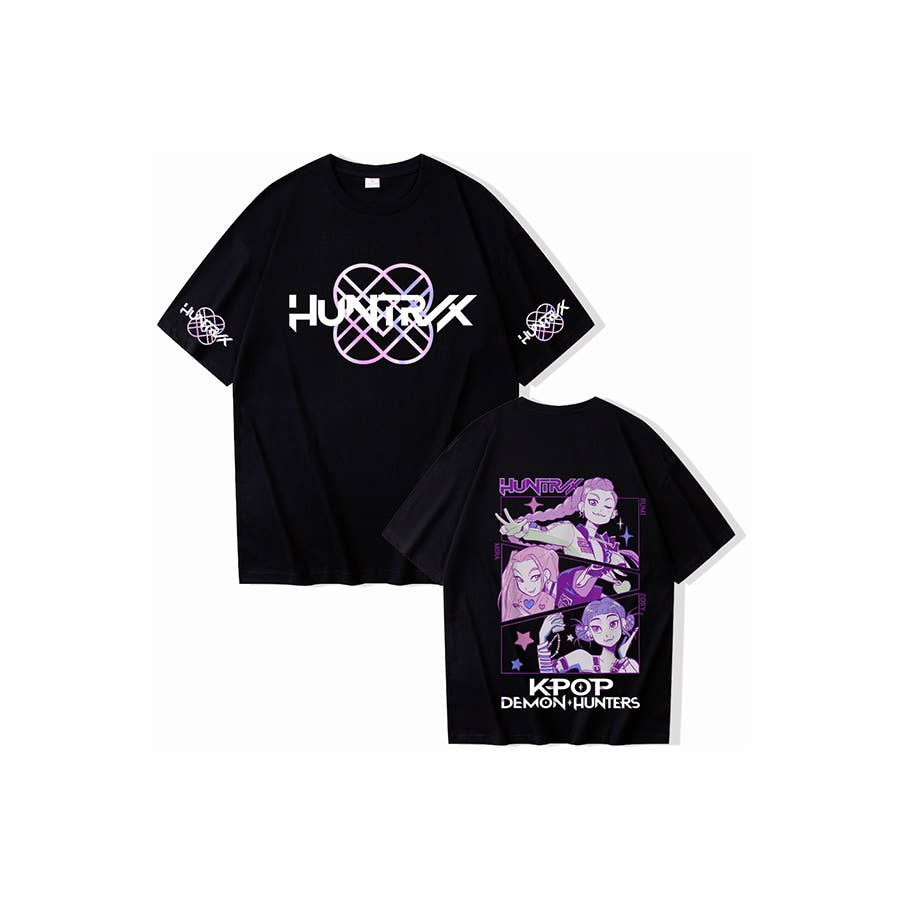 Paperdoll - Vente T-shirt à imprimés – femme - T-shirt Chasseurs de Démons K-Pop Anime0