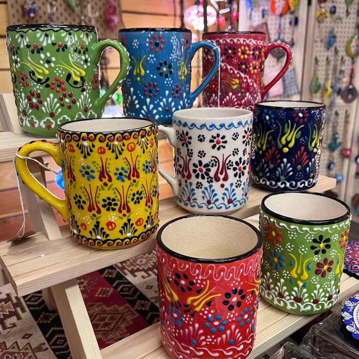 Mexikanska Talavera-kaffemuggar för wholesale av Talavera Florida