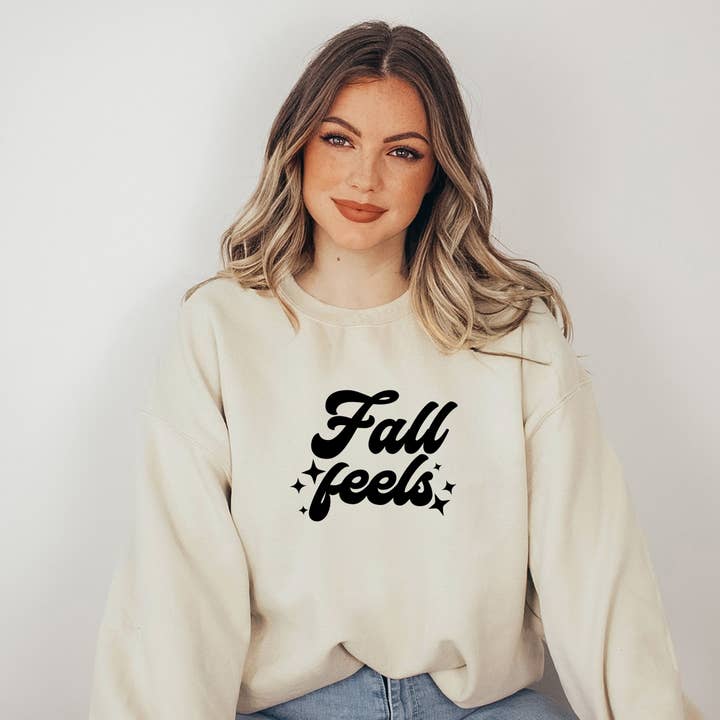 Fall Feels Stars | Sweatshirt for wholesale by Olive And Ivory Wholesale